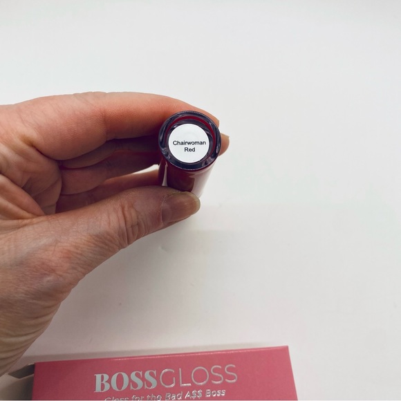 NWT BossGloss Lip Gloss in Chairwoman Red (bold red) 0.5 ml Full Size - Picture 5 of 9